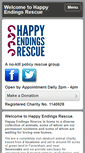 Mobile Screenshot of happyendingsrescue.org